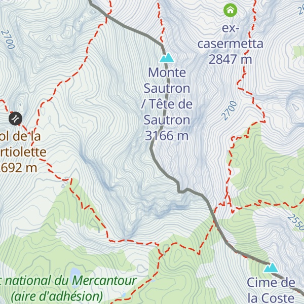 Map of Monte Vallonasso
