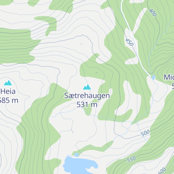 Map of Sætrehaugen