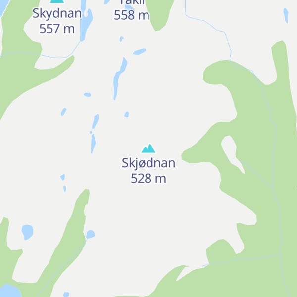 Map of Skjødnan