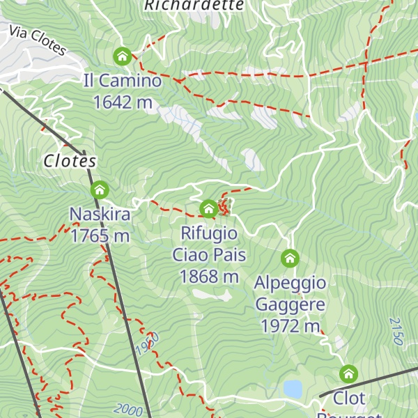 Map of Rifugio Ciao Pais