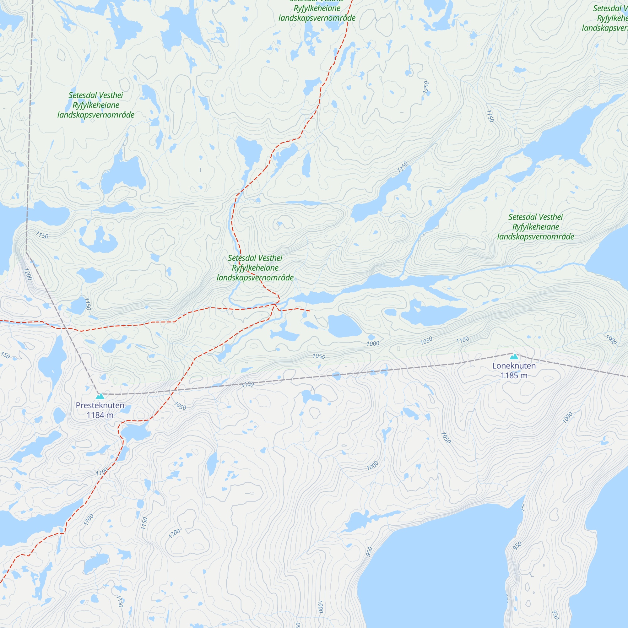 Litle Aurådal map