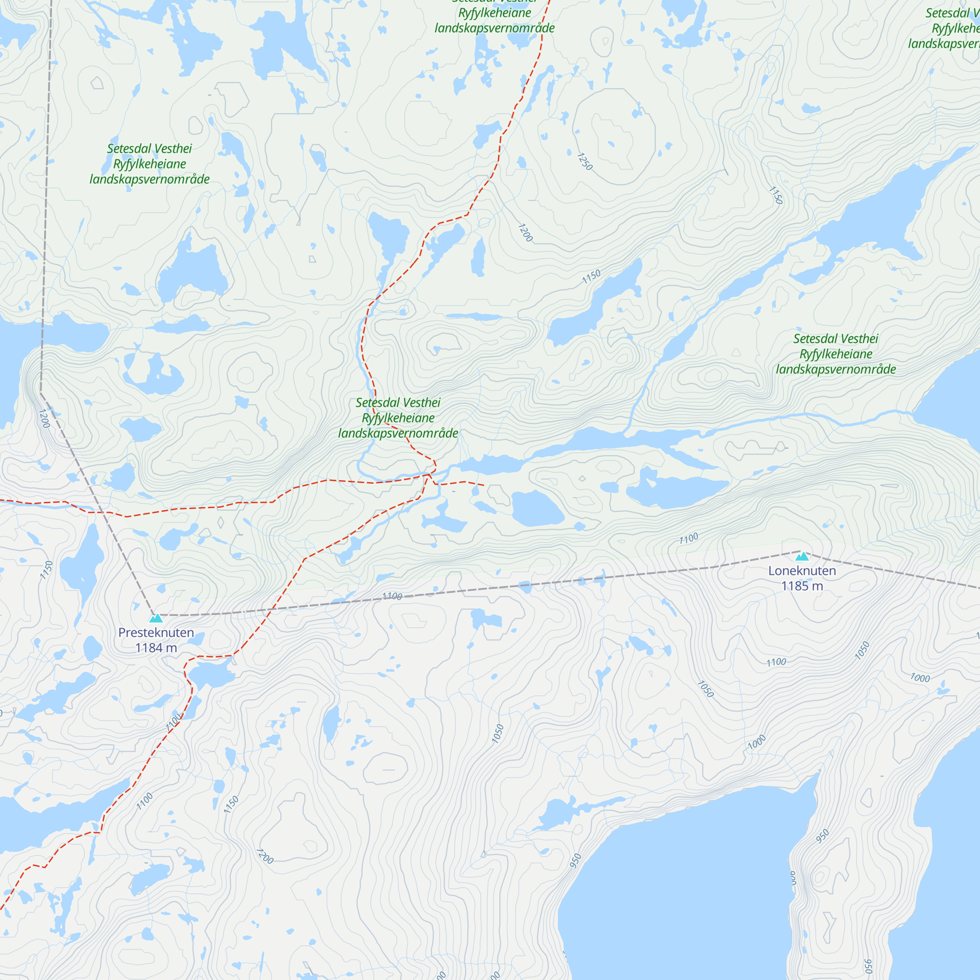 Litle Aurådal map