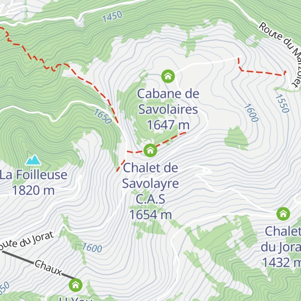 Map of Chalet de Savolayre C.A.S