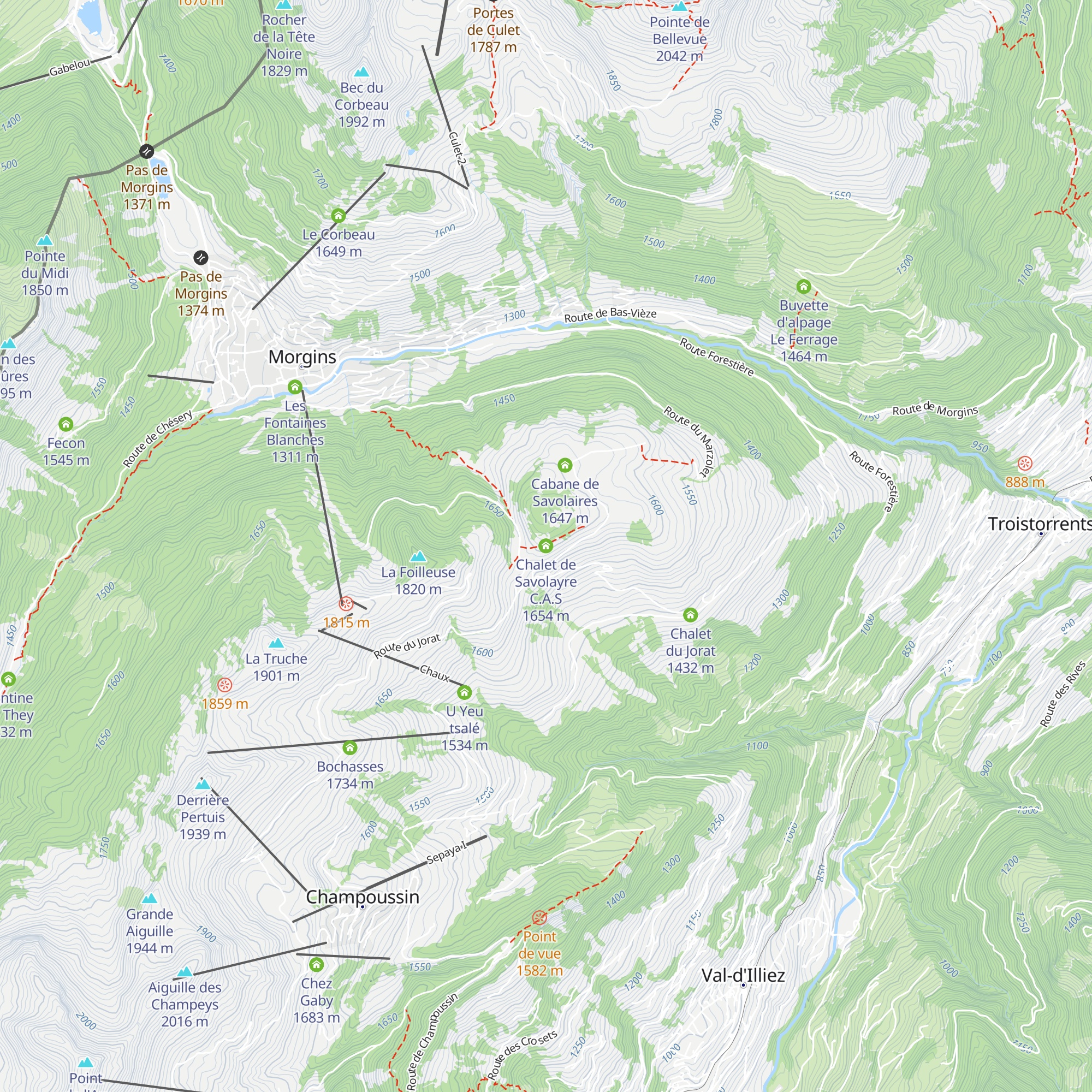 Chalet de Savolayre C.A.S map