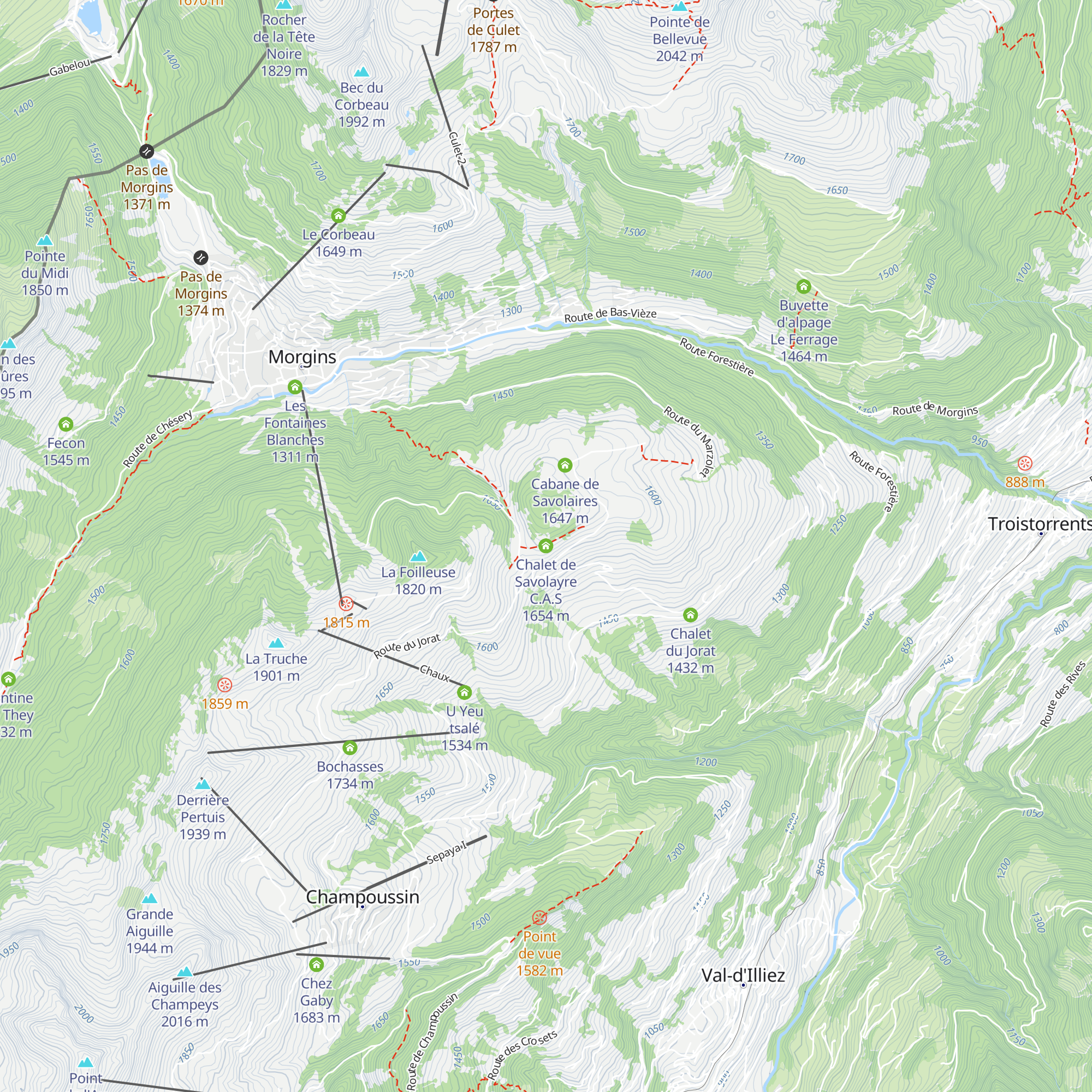 Chalet de Savolayre C.A.S map
