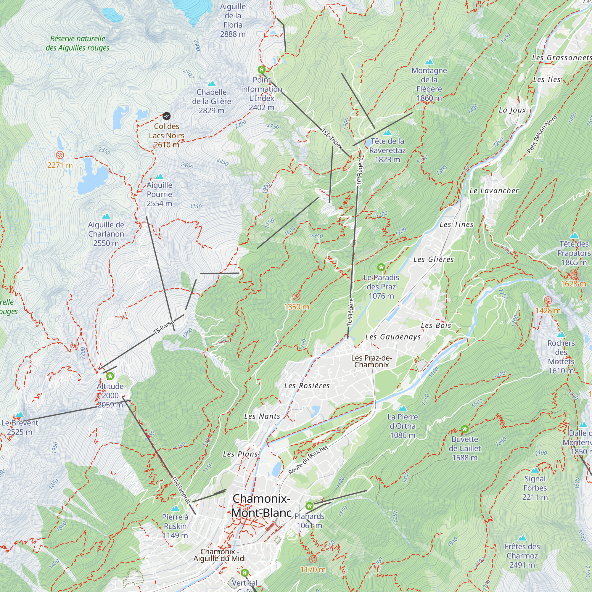 Chalet De La Floria map