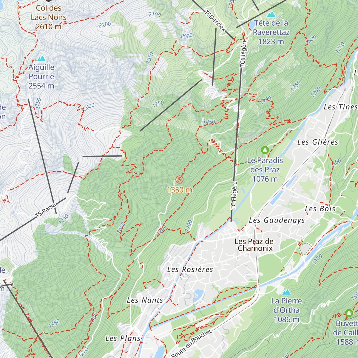 Chalet De La Floria map