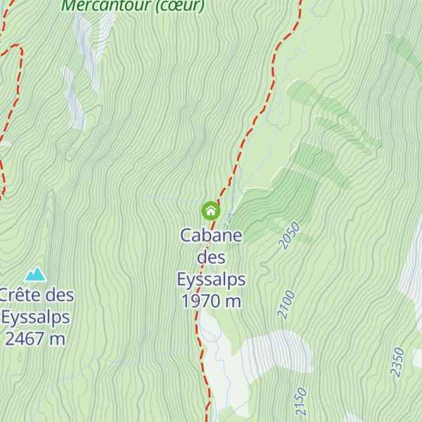 Map of Cabane des Eyssalps
