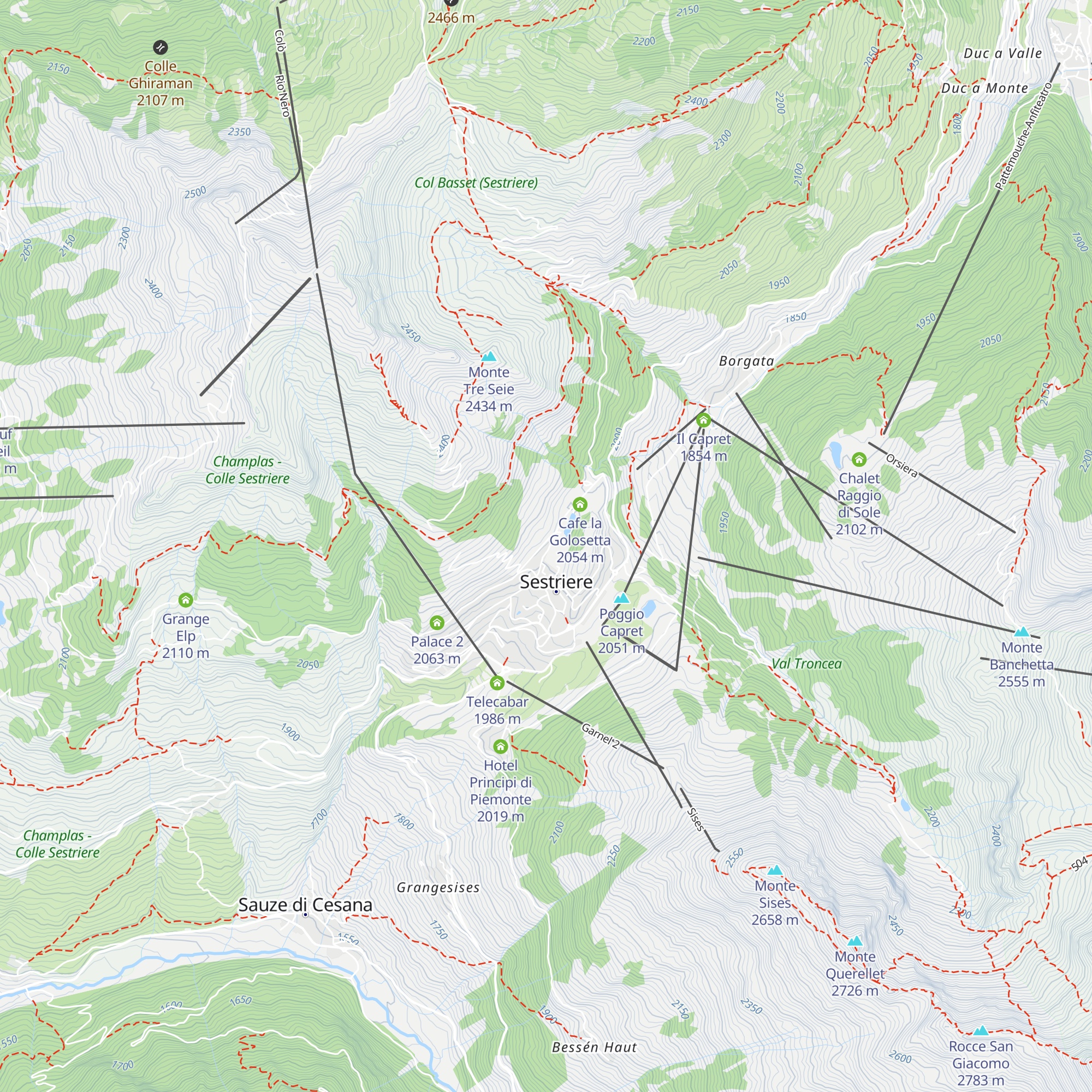 Chalet Edelweiss Residence map