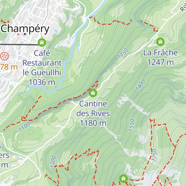 Map of Cantine des Rives