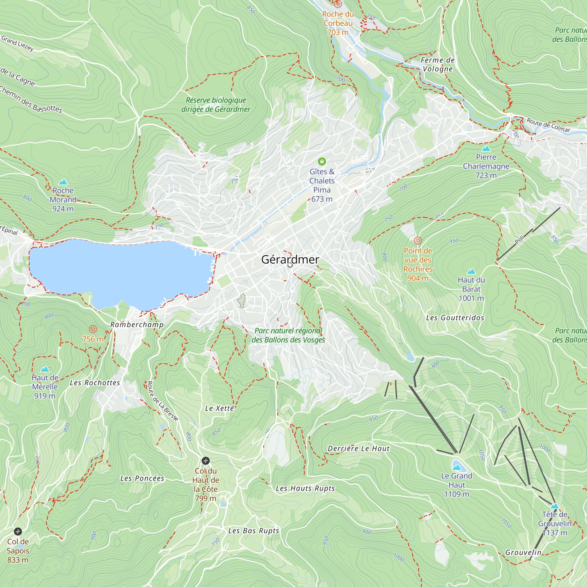 Gîte du Belvédère map