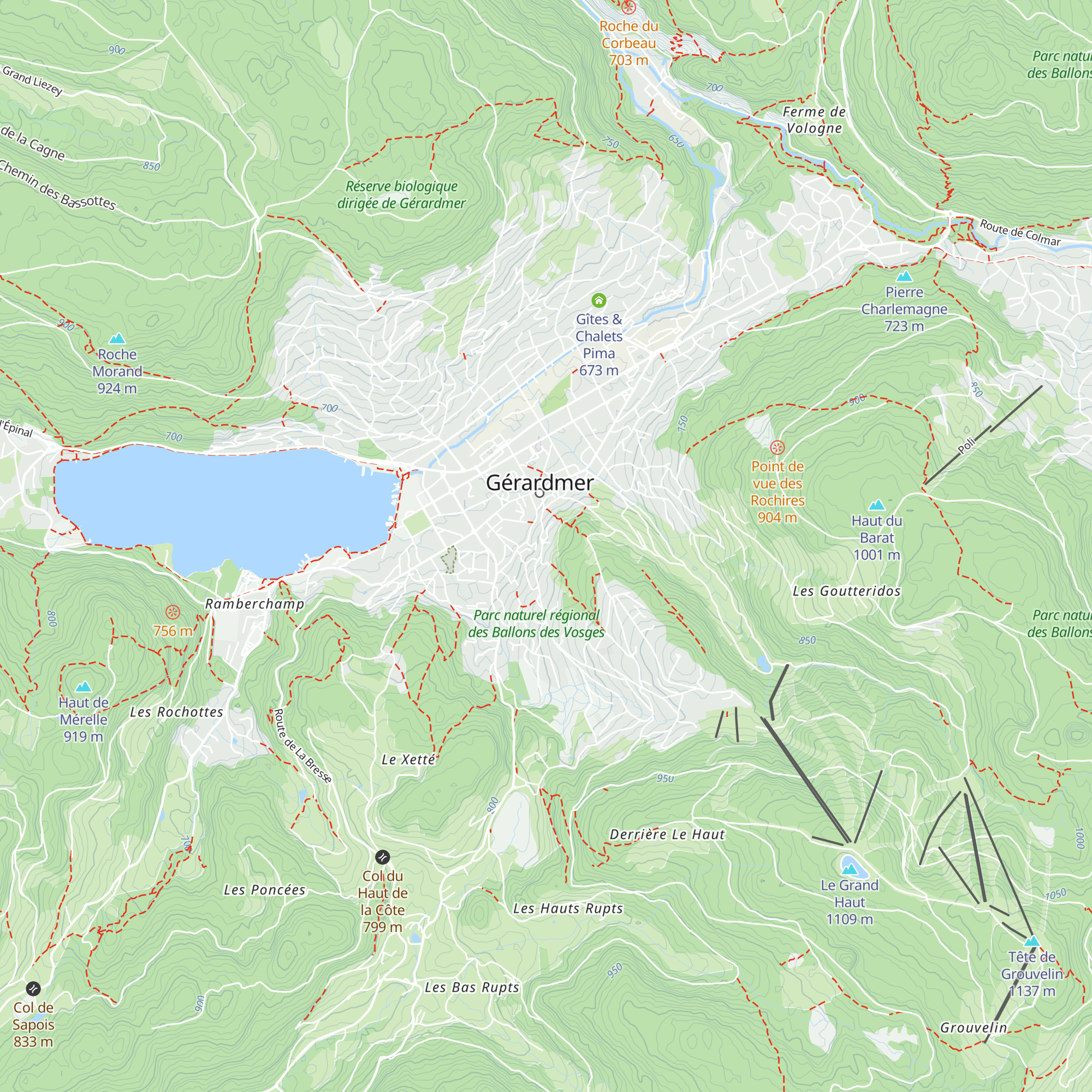Gîte du Belvédère map