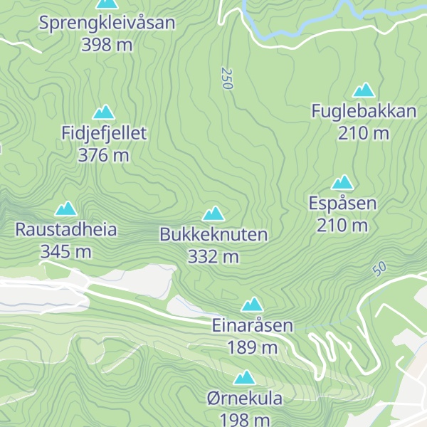 Map of Bukkeknuten