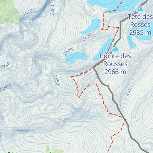 Map of Pic de Tenneverge