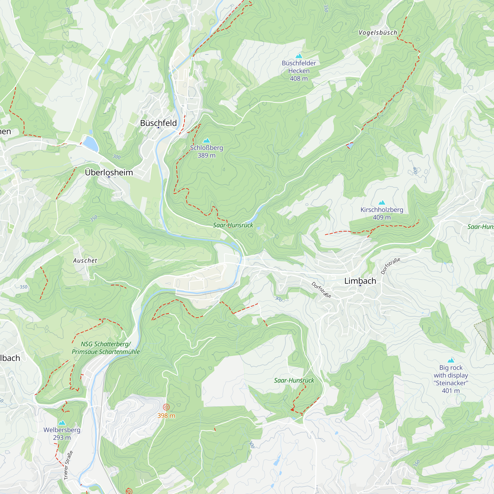 Schutzhütte Waldesruh map