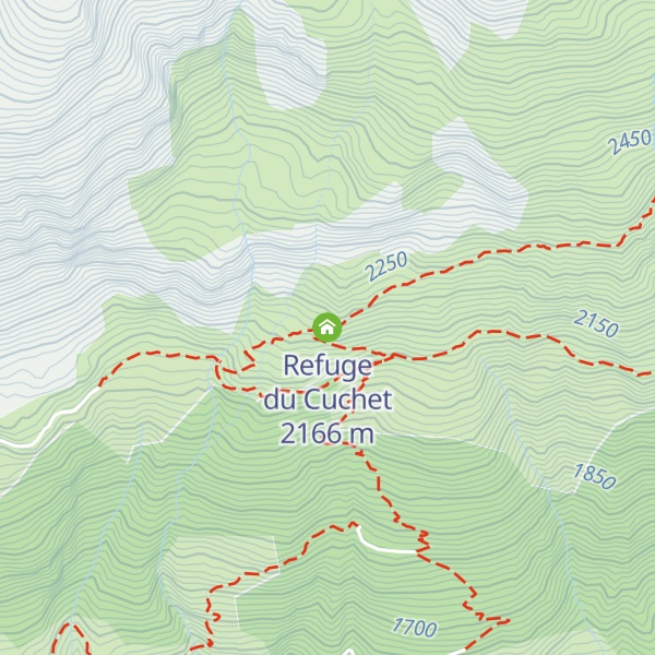 Map of Refuge du Cuchet
