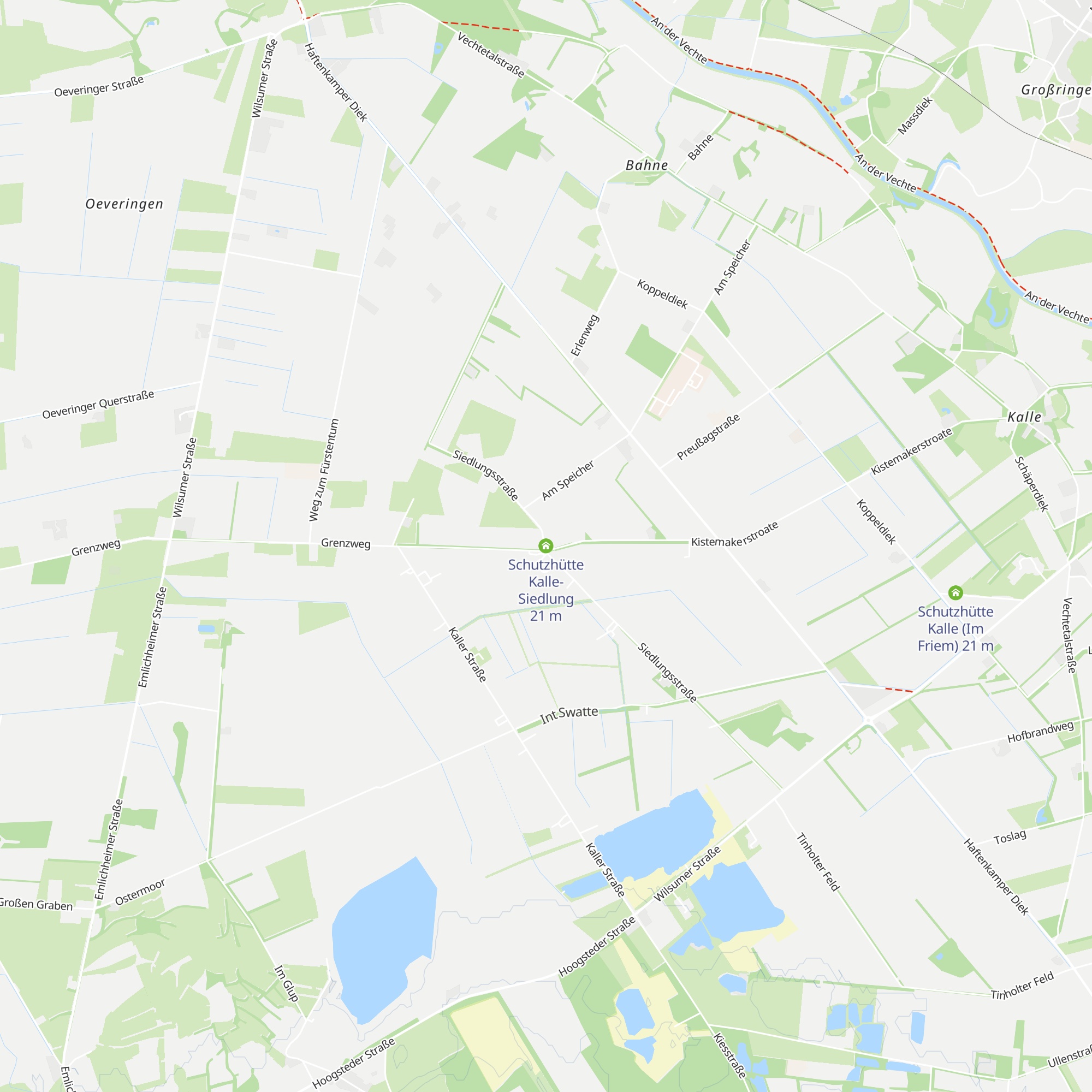 Schutzhütte Kalle-Siedlung map