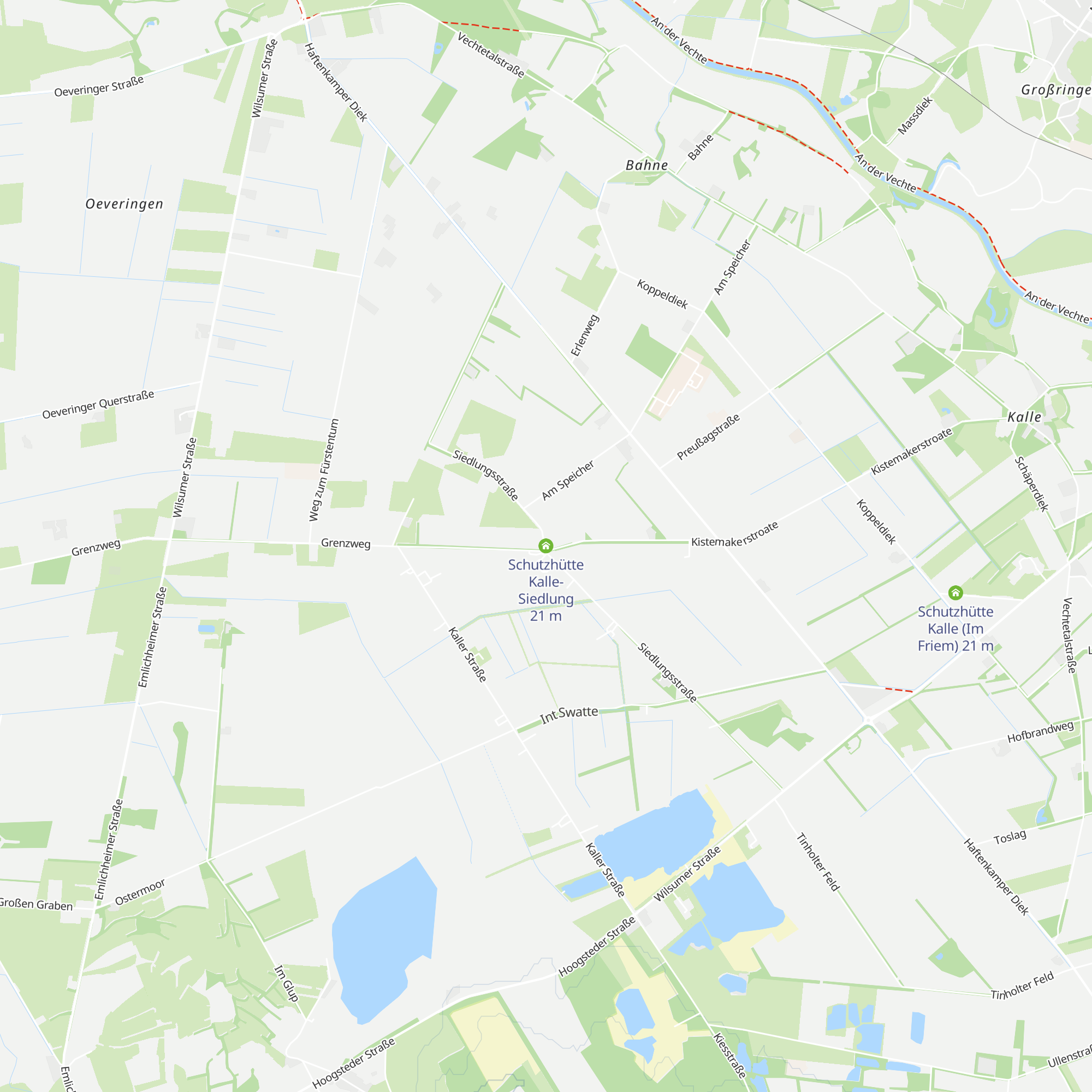 Schutzhütte Kalle-Siedlung map
