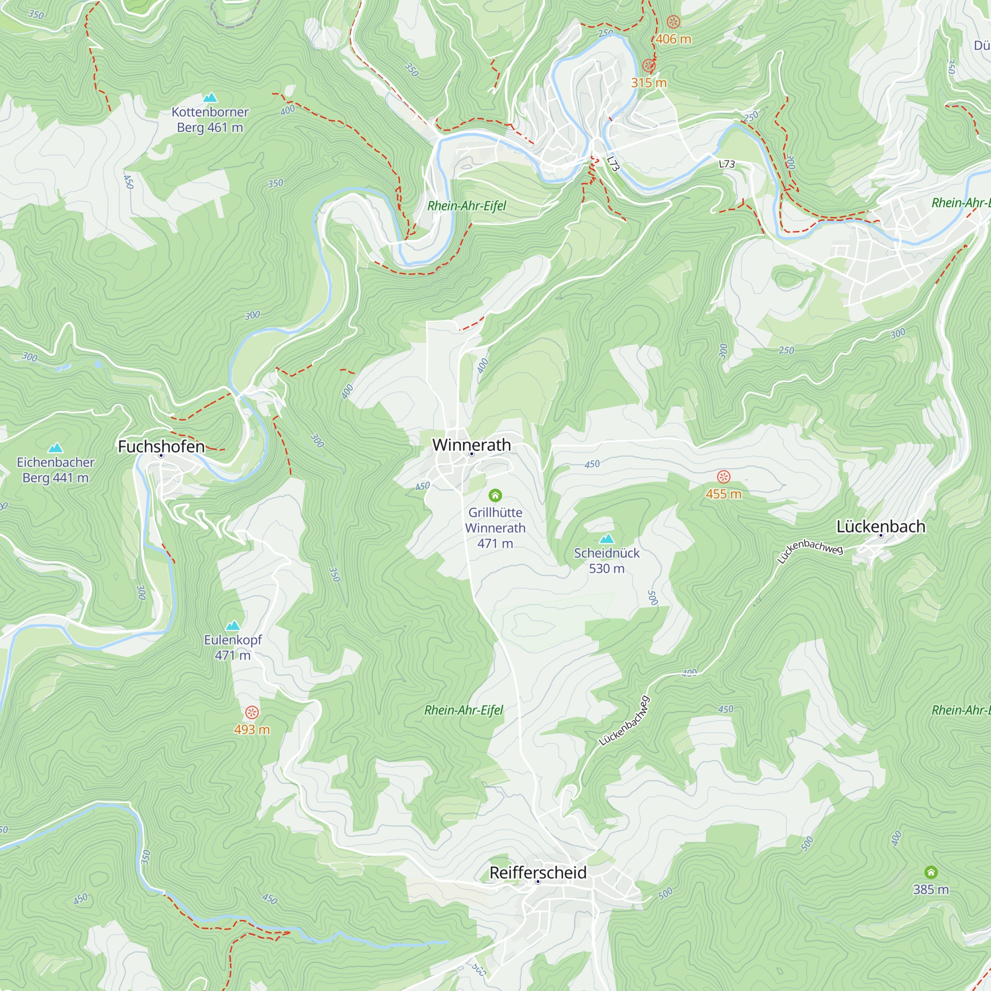 Grillhütte Winnerath map