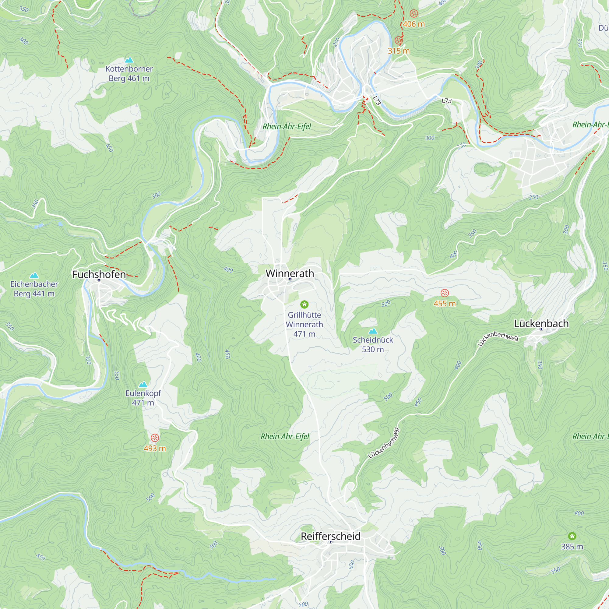 Grillhütte Winnerath map