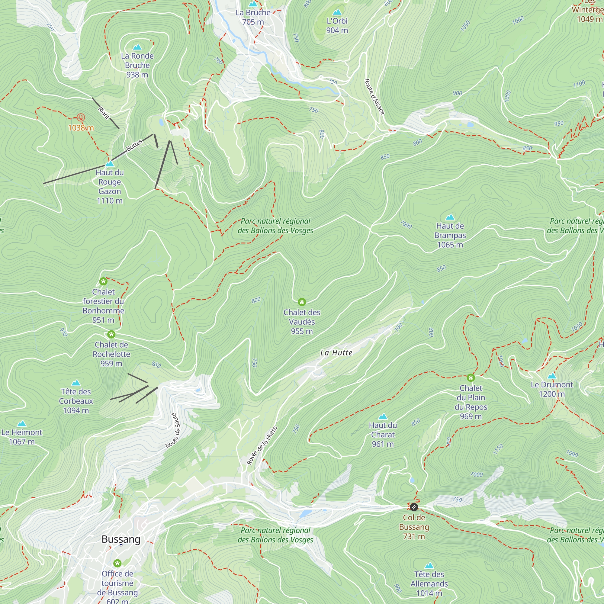 Chalet des Vaudés map