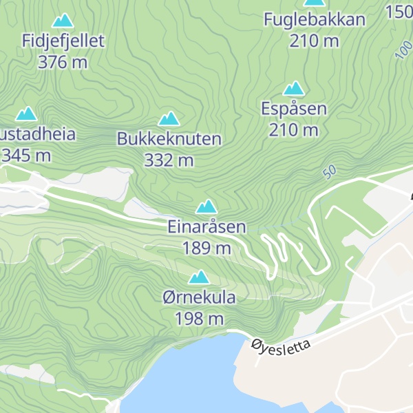 Map of Einaråsen