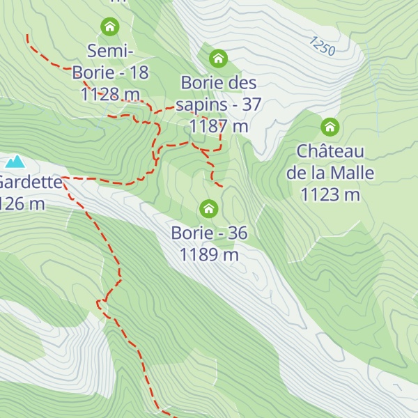 Map of Borie - 36