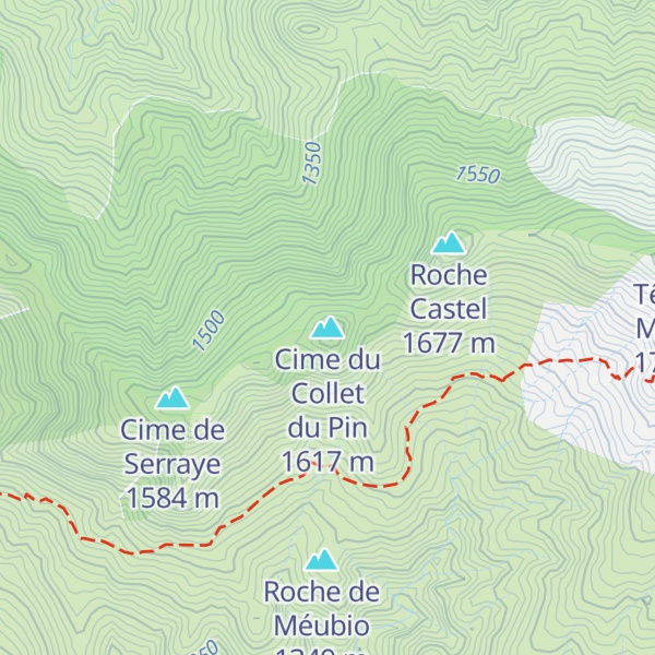 Map of Cime du Collet du Pin