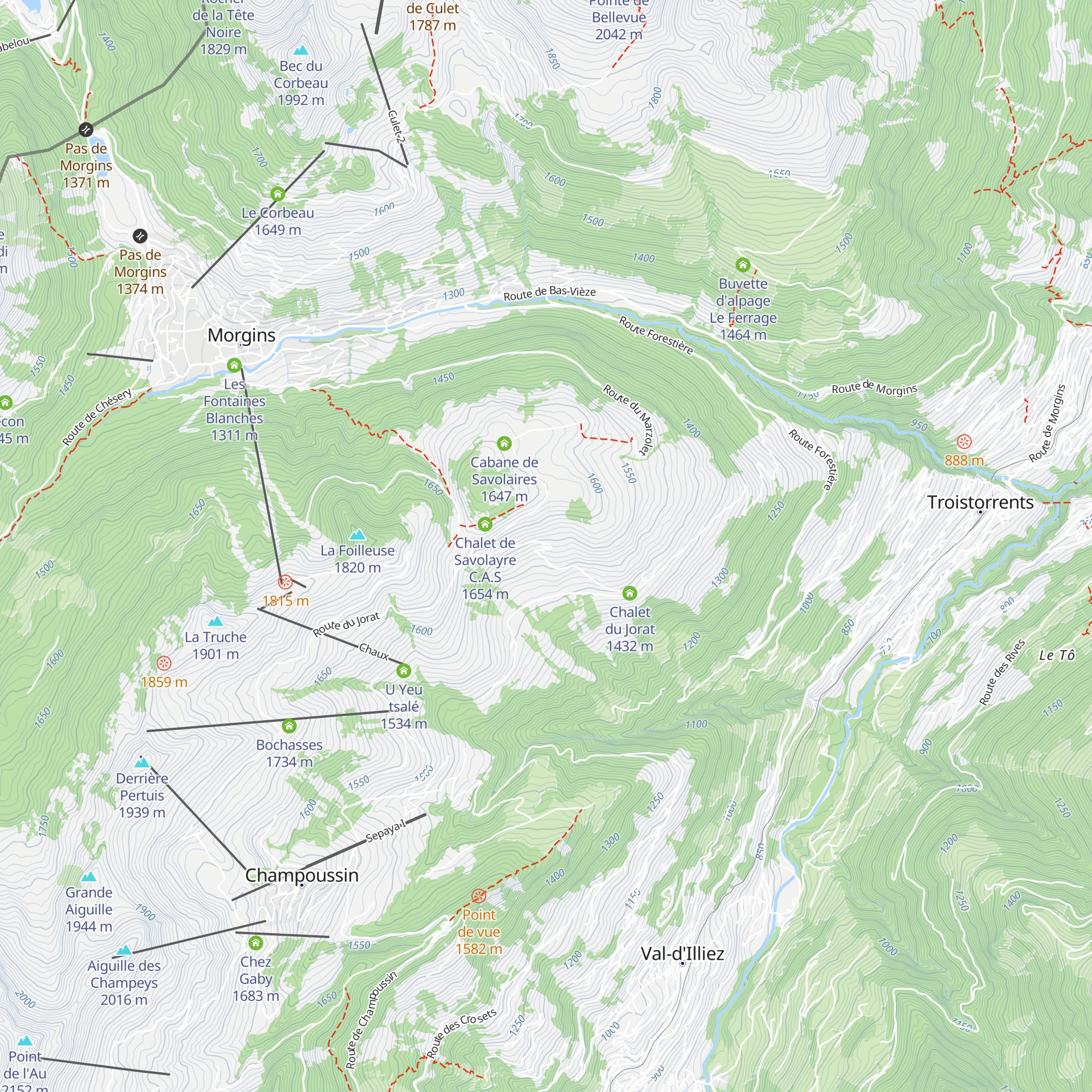 Le Motteux map