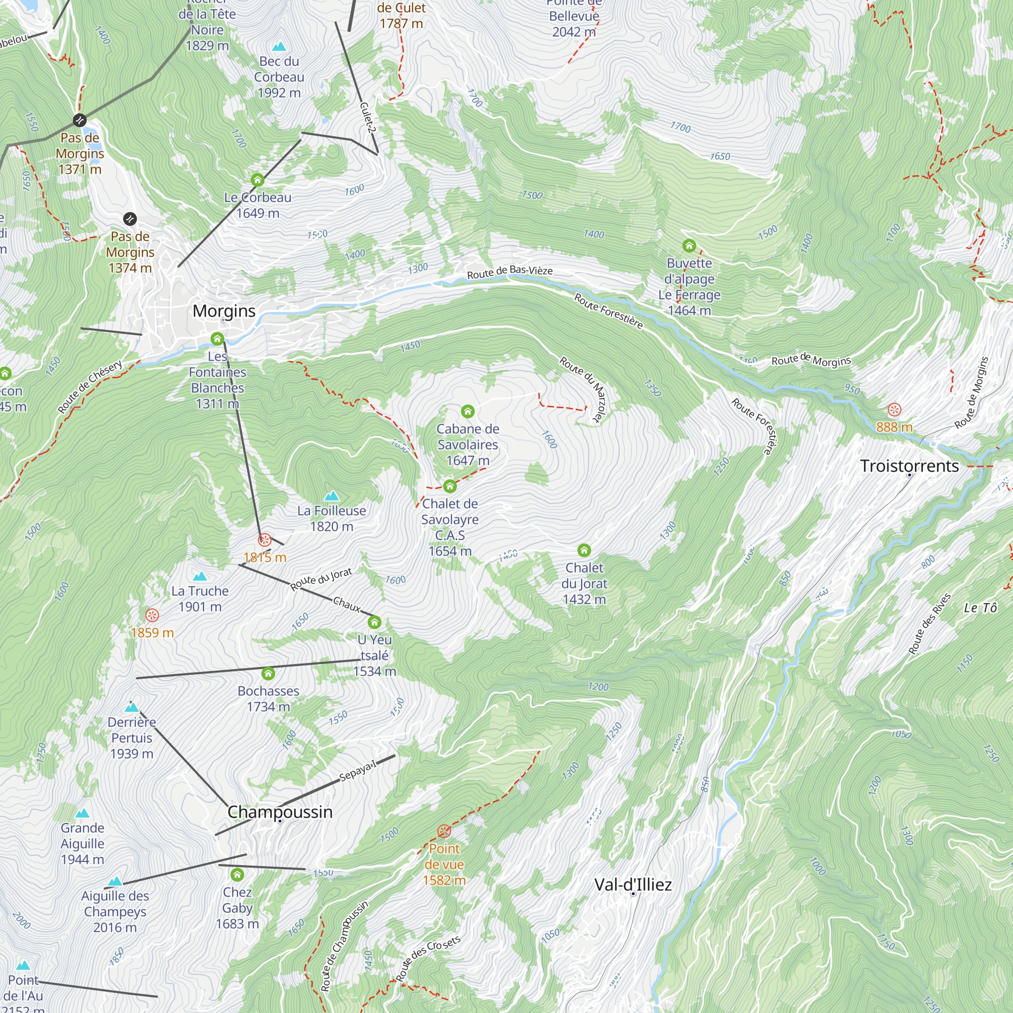 Le Motteux map