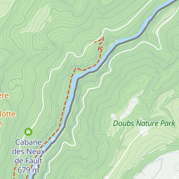 Map of Cabane de Fromont