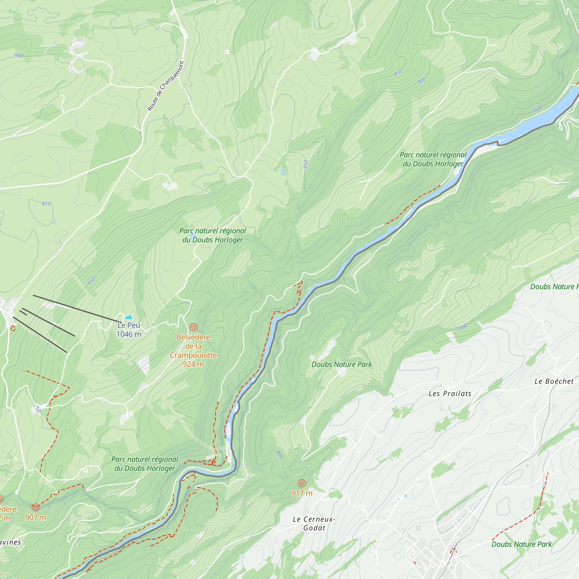 La Charbonnière du Haut map