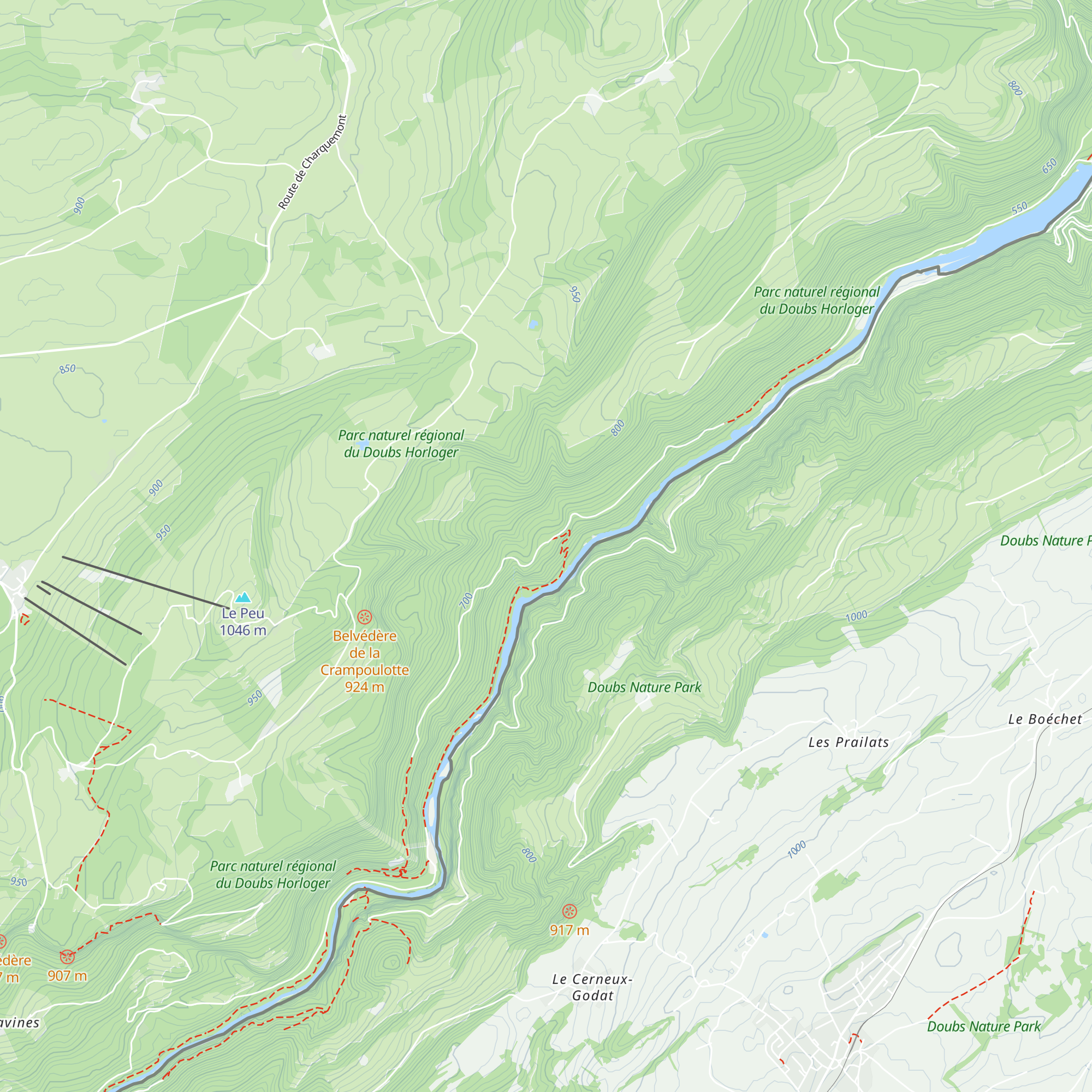 La Charbonnière du Haut map