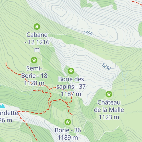 Map of Borie des sapins - 37