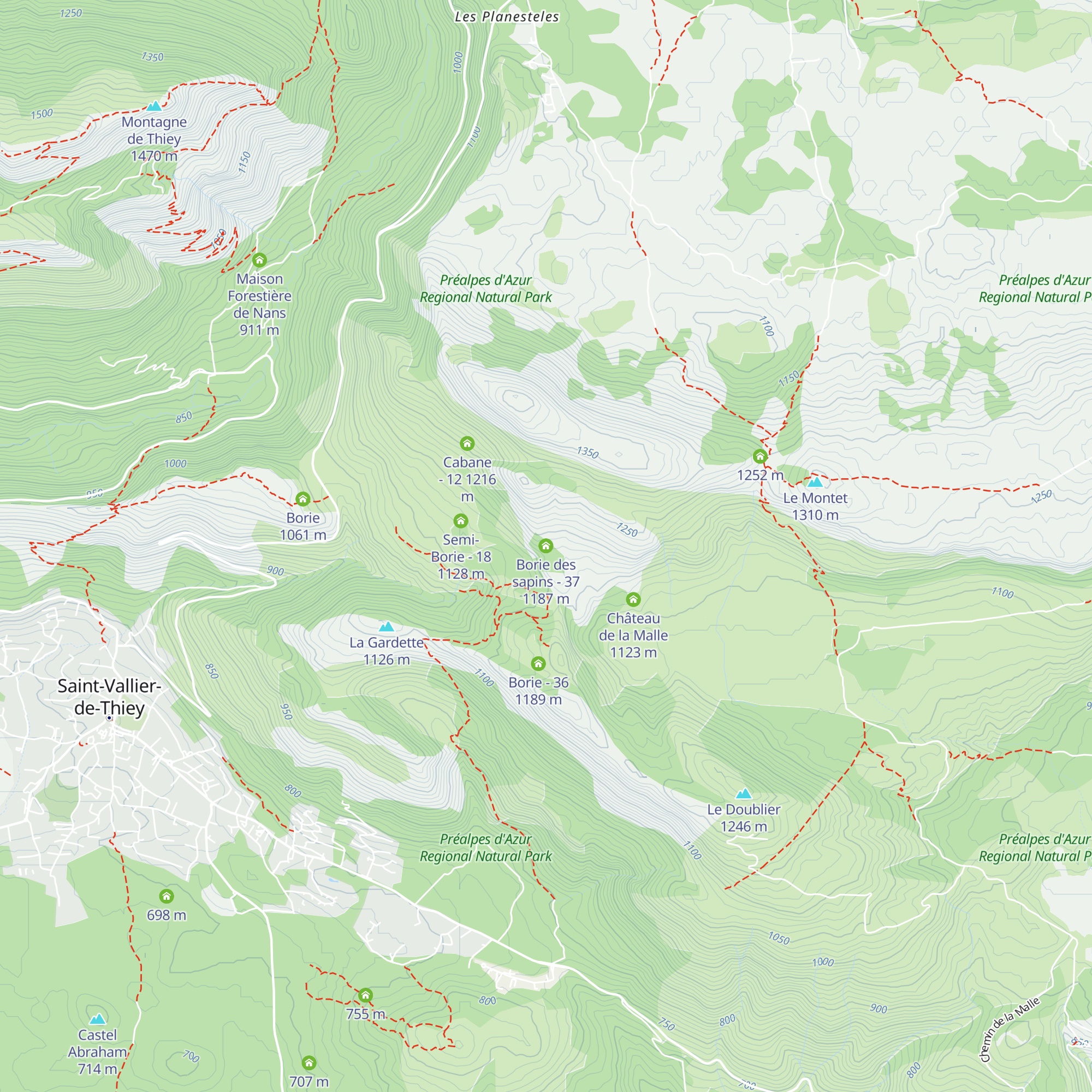 Borie des sapins - 37 map