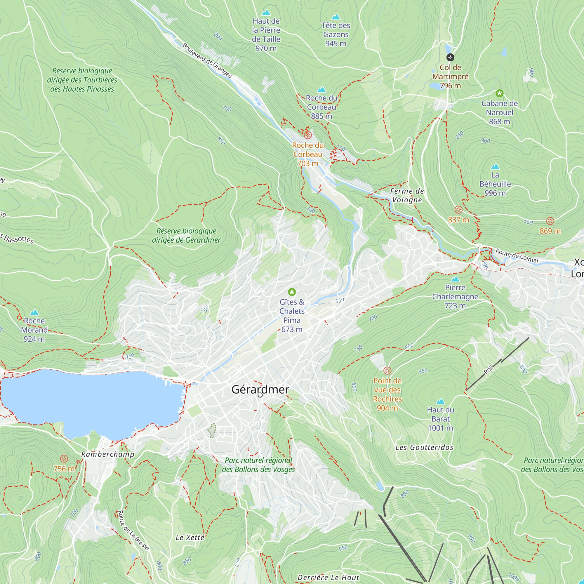 Gîtes & Chalets Pima map