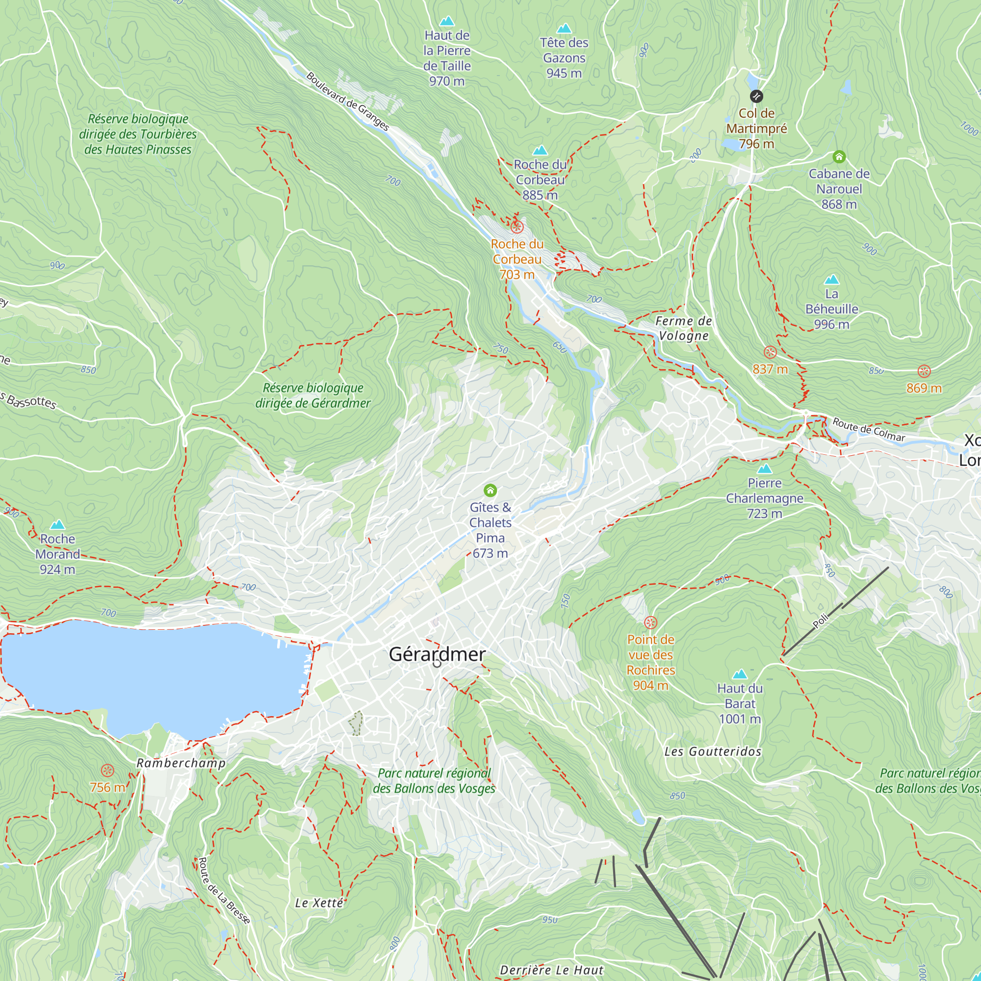 Gîtes & Chalets Pima map