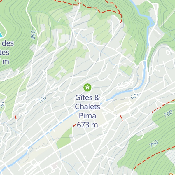 Map of Gîtes & Chalets Pima