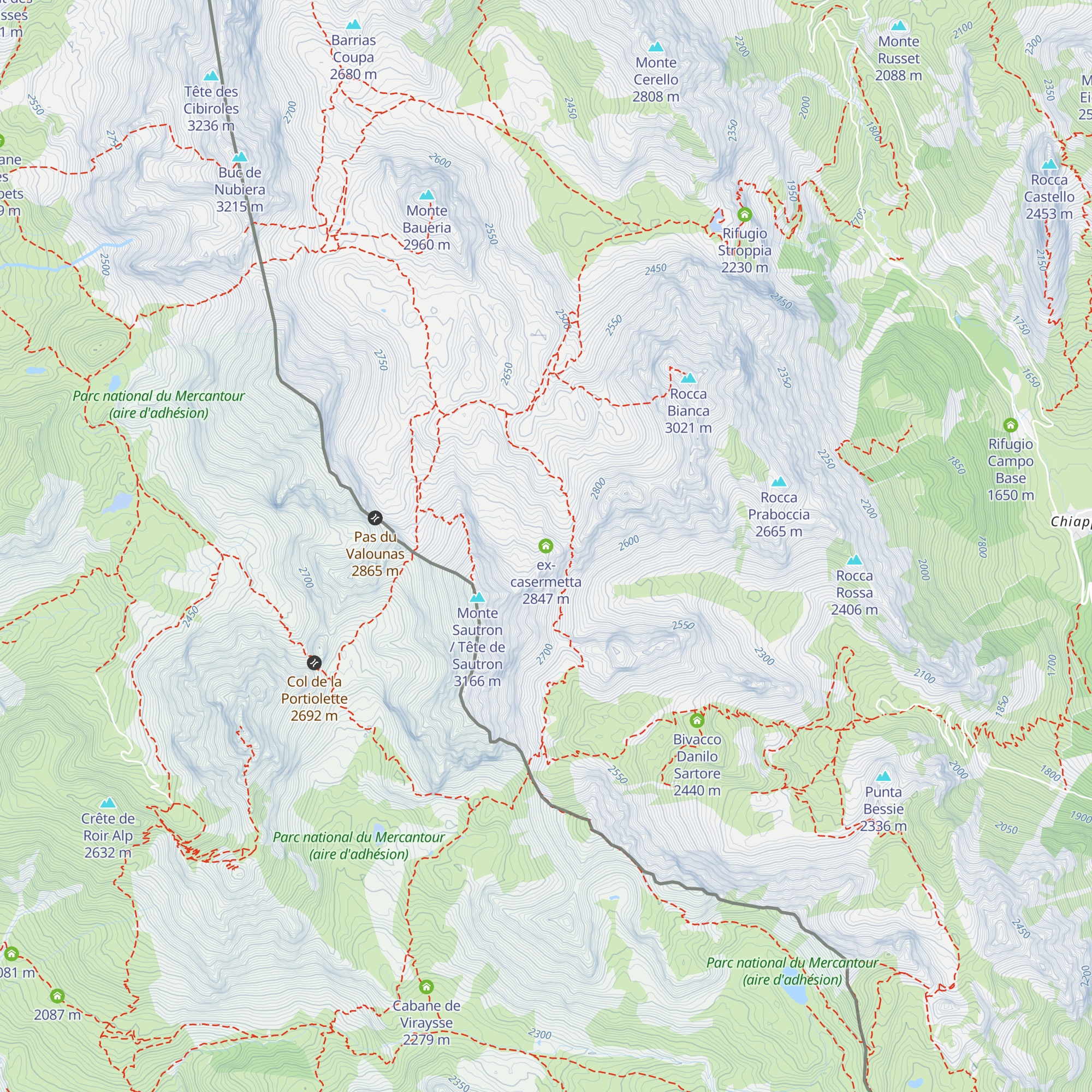 ex-casermetta map