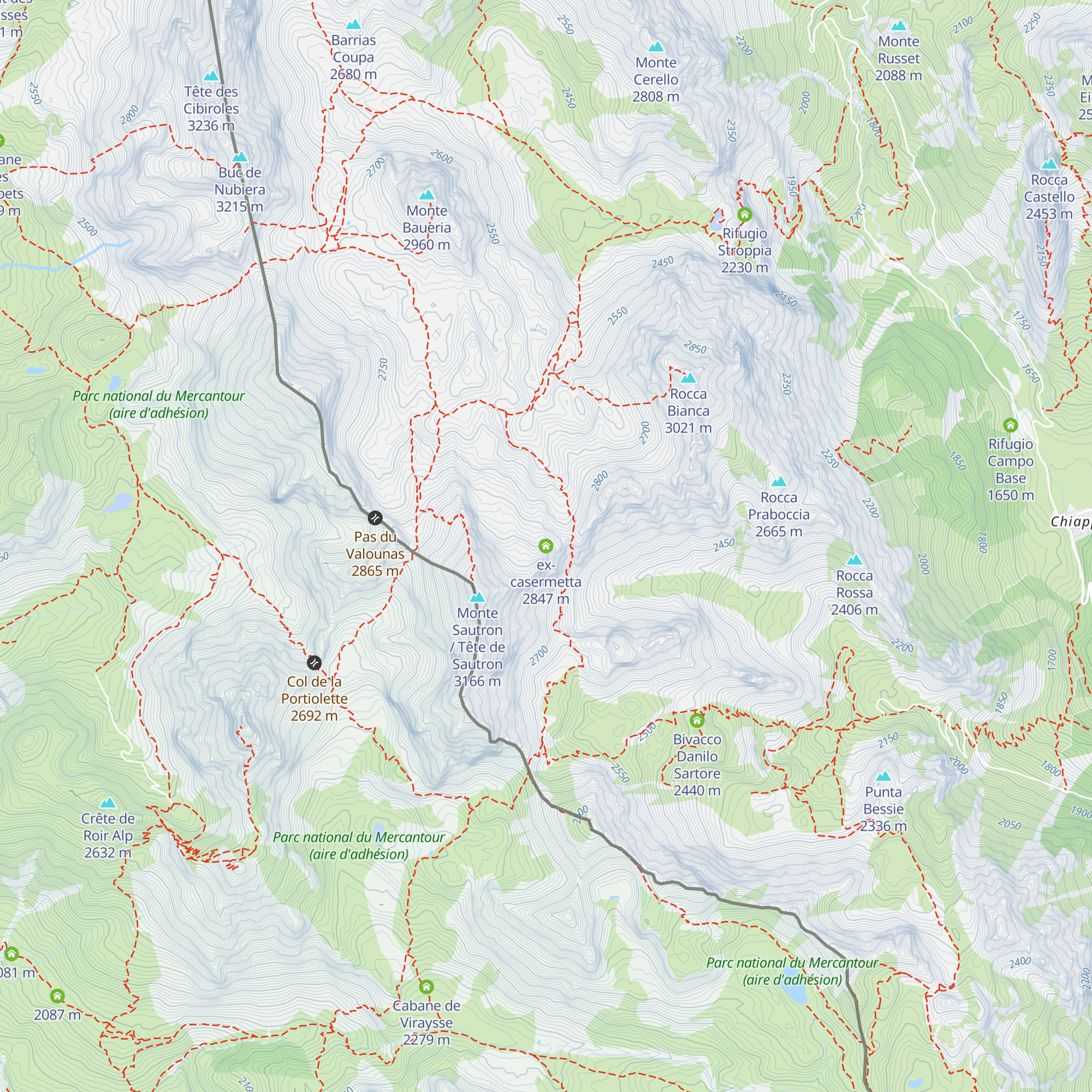 ex-casermetta map