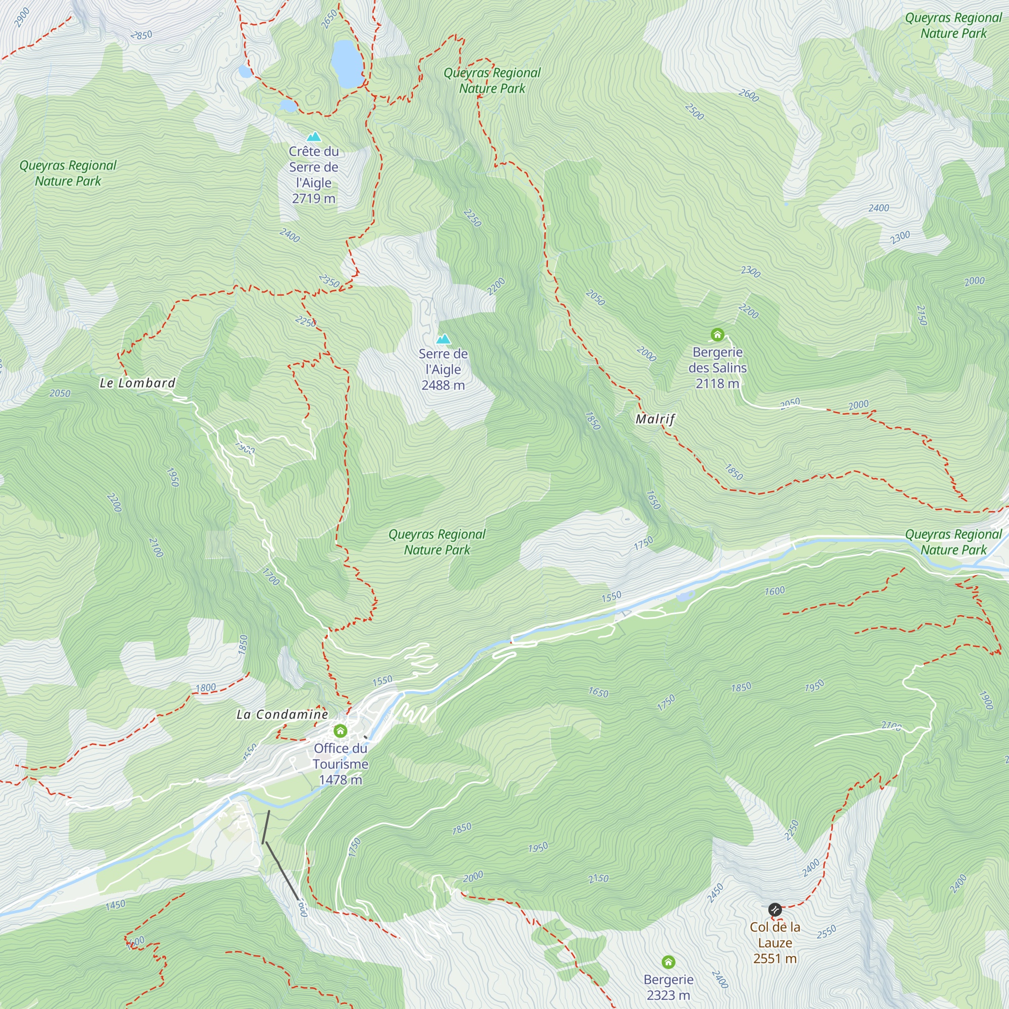 Cabane de Strandès map