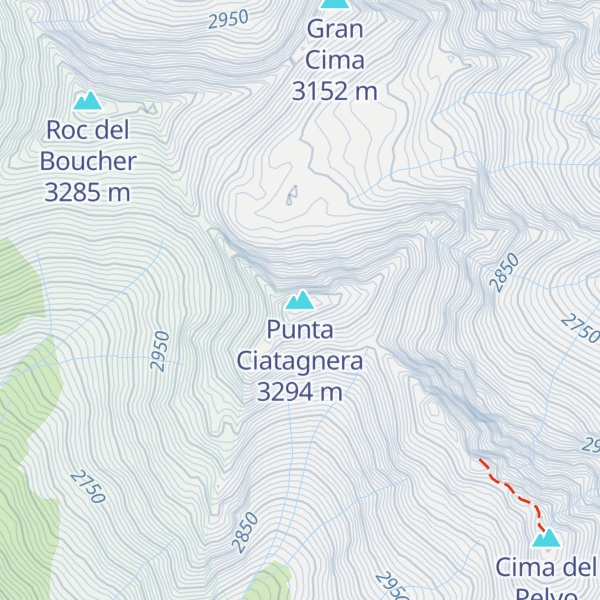 Map of Punta Ciatagnera
