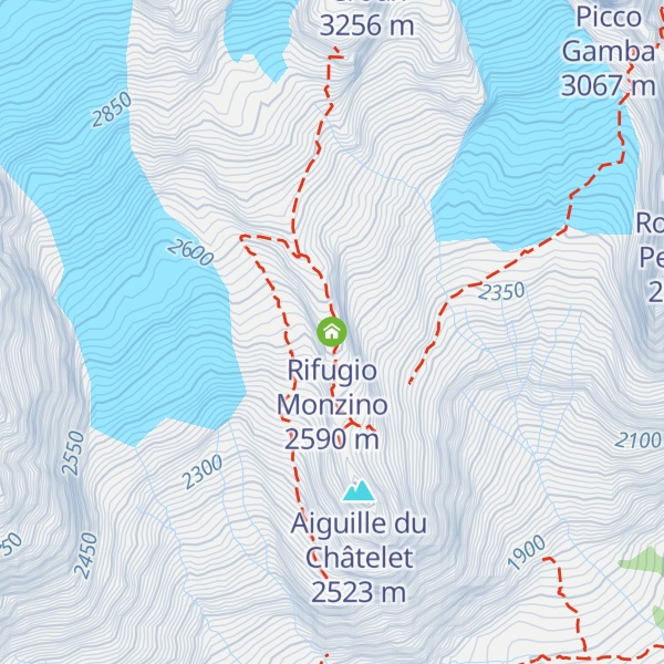 Map of Rifugio Monzino