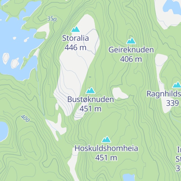 Map of Bustøknuden