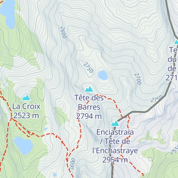 Map of Tête des Barres