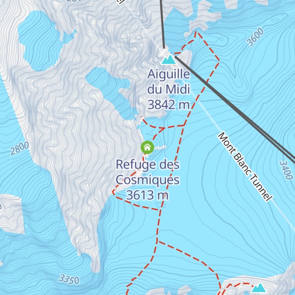 Map of Refuge des Cosmiques