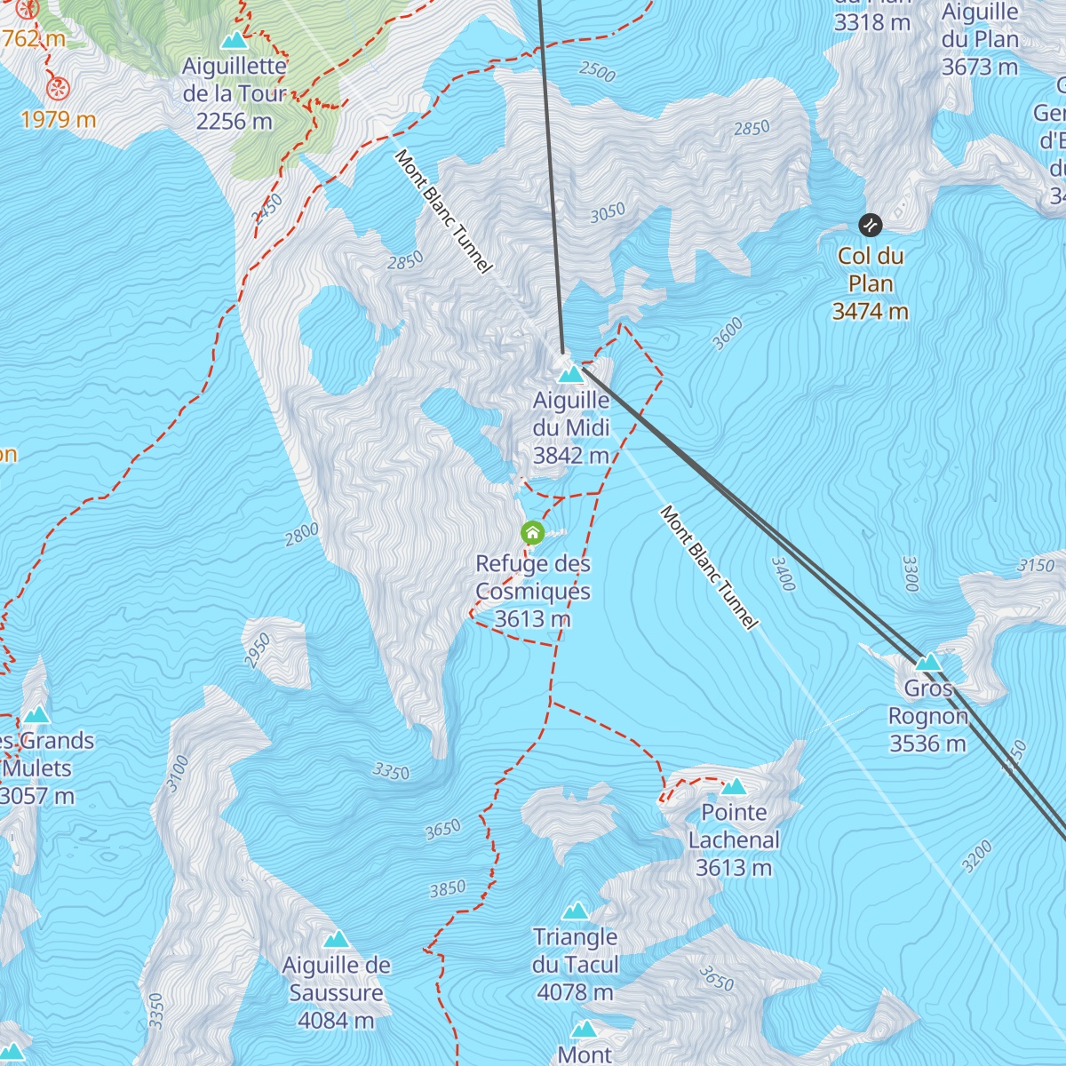 Refuge des Cosmiques map