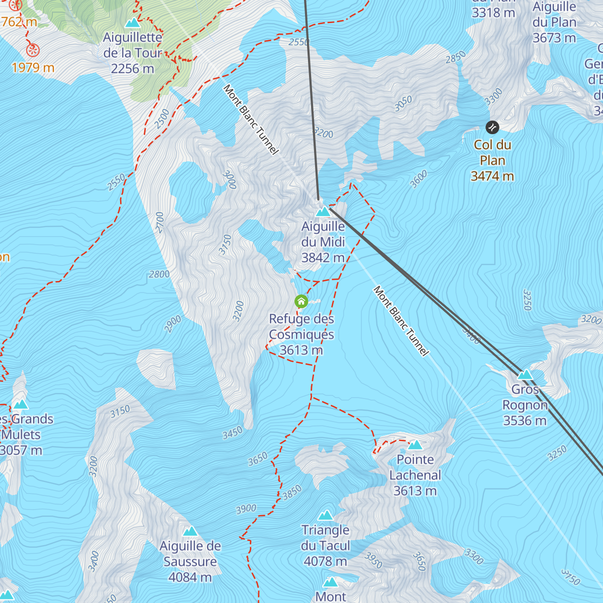Refuge des Cosmiques map