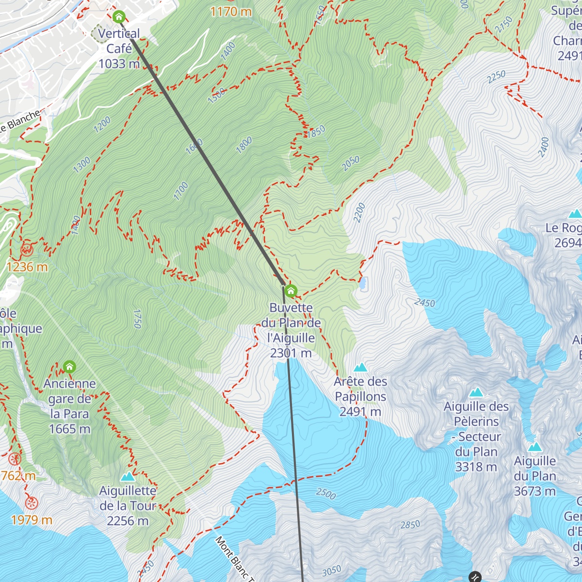 Buvette du Plan de l'Aiguille map