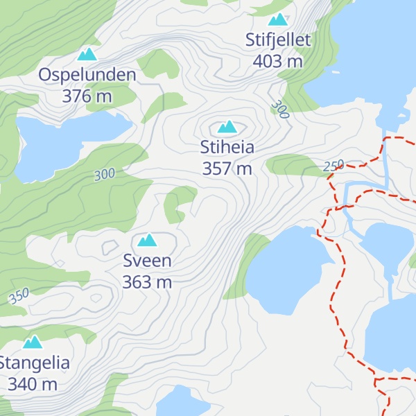 Map of Bergevannsheia